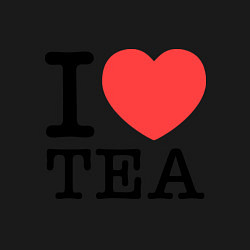 Свитшот хлопковый мужской I love tea, цвет: черный — фото 2