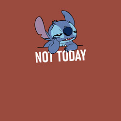 Свитшот хлопковый мужской Not today Stitch, цвет: кирпичный — фото 2