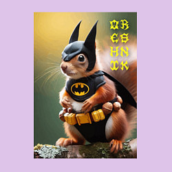 Свитшот хлопковый мужской Bat squirrel - oreshnik meme, цвет: лаванда — фото 2