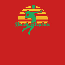 Свитшот хлопковый мужской Beach volley, цвет: красный — фото 2