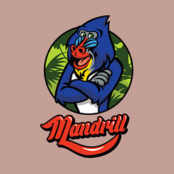 Свитшот хлопковый мужской Mandrill, цвет: пыльно-розовый — фото 2