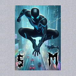 Свитшот хлопковый мужской Spider-man neon glow, цвет: меланж — фото 2