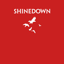 Свитшот хлопковый мужской Shinedown - logo, цвет: красный — фото 2