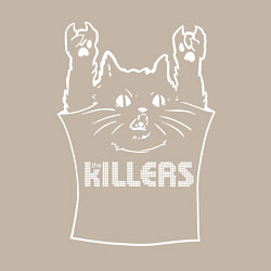 Свитшот хлопковый мужской The Killers - cat rock, цвет: миндальный — фото 2