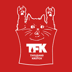 Свитшот хлопковый мужской Thousand Foot Krutch - cat rock, цвет: красный — фото 2