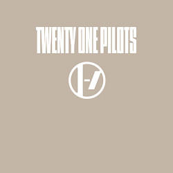 Свитшот хлопковый мужской Twenty one pilots - logo, цвет: миндальный — фото 2