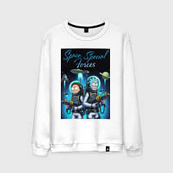Мужской свитшот Rick and Morty - space special forces