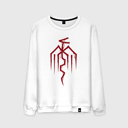 Свитшот хлопковый мужской Symbol of the City of Chains - Dragon Age, цвет: белый