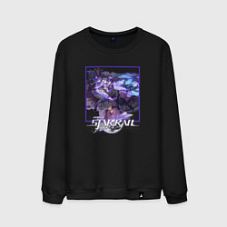 Свитшот хлопковый мужской Чёрный Лебедь, цвет: черный