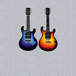 Свитшот хлопковый мужской Яркие гитары, цвет: меланж — фото 2