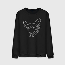 Свитшот хлопковый мужской Illusions Извне, цвет: черный