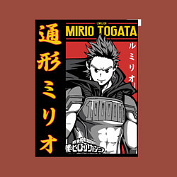 Свитшот хлопковый мужской Моя геройская академия Mirio Togata, цвет: кирпичный — фото 2