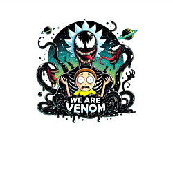 Свитшот хлопковый мужской Rick and Morty - Venom slime, цвет: белый — фото 2