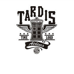 Свитшот хлопковый мужской Tardis time lord, цвет: белый — фото 2