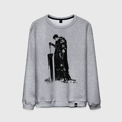 Свитшот хлопковый мужской Berserk мечник, цвет: меланж