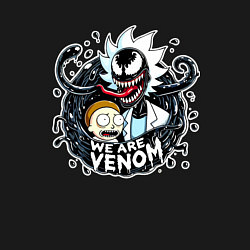 Свитшот хлопковый мужской Morty and Rick-Venom - meme, цвет: черный — фото 2