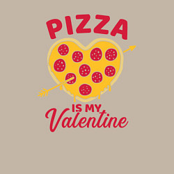 Свитшот хлопковый мужской Пицца моя валентинка, цвет: миндальный — фото 2