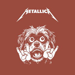 Свитшот хлопковый мужской Metallica rock dog, цвет: кирпичный — фото 2