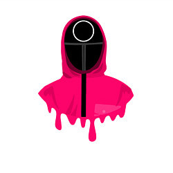 Свитшот хлопковый мужской Розовый охранник, цвет: белый — фото 2