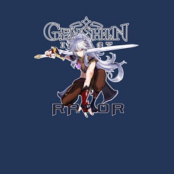 Свитшот хлопковый мужской Разор из игры Genshin Impact, цвет: тёмно-синий — фото 2