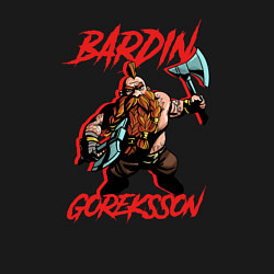 Свитшот хлопковый мужской Bardin Goreksson - Warhammer Vermintide, цвет: черный — фото 2