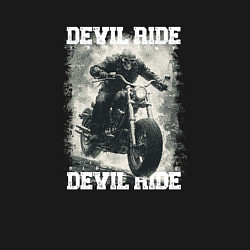 Свитшот хлопковый мужской Devil ride, цвет: черный — фото 2