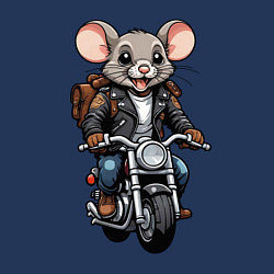 Свитшот хлопковый мужской Biker mice, цвет: тёмно-синий — фото 2