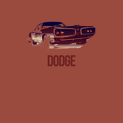 Свитшот хлопковый мужской Dodge coronet, цвет: кирпичный — фото 2