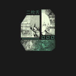 Свитшот хлопковый мужской Двуликий юноша, цвет: черный — фото 2