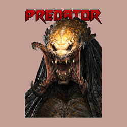 Свитшот хлопковый мужской Predator scream, цвет: пыльно-розовый — фото 2