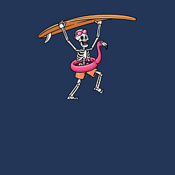 Свитшот хлопковый мужской Surfer skeletor, цвет: тёмно-синий — фото 2