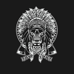 Свитшот хлопковый мужской Indian skeletor, цвет: черный — фото 2