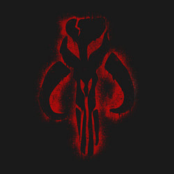 Свитшот хлопковый мужской Символ Мандалора, цвет: черный — фото 2