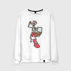 Мужской свитшот Скейтер с пиццей