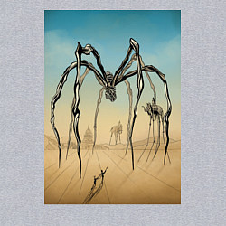 Свитшот хлопковый мужской Паук Дали и Буржуа цвет, цвет: меланж — фото 2