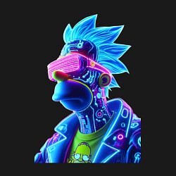 Свитшот хлопковый мужской Cyberpunks not dead - Homer Simpson, цвет: черный — фото 2