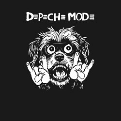 Свитшот хлопковый мужской Depeche Mode rock dog, цвет: черный — фото 2