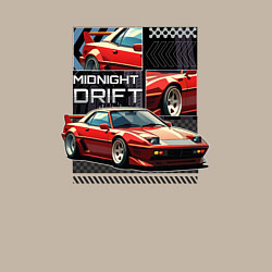 Свитшот хлопковый мужской Спортивная машина по кусочкам и целиком, цвет: миндальный — фото 2