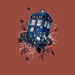 Свитшот хлопковый мужской Magic tardis, цвет: кирпичный — фото 2
