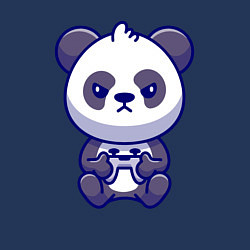 Свитшот хлопковый мужской Геймер панда, цвет: тёмно-синий — фото 2