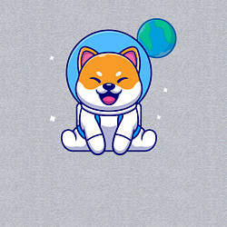 Свитшот хлопковый мужской Space doggy, цвет: меланж — фото 2