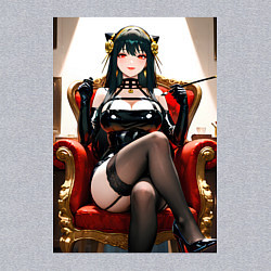 Свитшот хлопковый мужской Йор Форджер Семья шпиона в кресле, цвет: меланж — фото 2