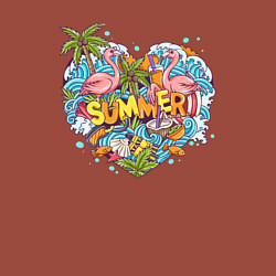 Свитшот хлопковый мужской Яркое лето, цвет: кирпичный — фото 2