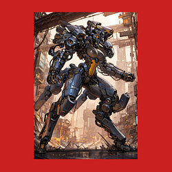 Свитшот хлопковый мужской Пилот с огромным мехом, цвет: красный — фото 2