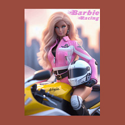 Свитшот хлопковый мужской Barbie racing - Kawasaki Ninja, цвет: кирпичный — фото 2