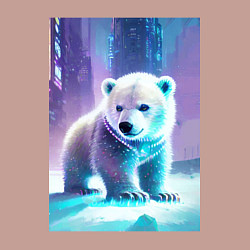 Свитшот хлопковый мужской Прикольный милый медвежонок, цвет: пыльно-розовый — фото 2