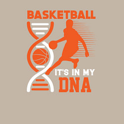 Свитшот хлопковый мужской Баскетбол у меня в днк, цвет: миндальный — фото 2