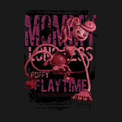 Свитшот хлопковый мужской Мамочка длинные ноги из Poppy Playtime, цвет: черный — фото 2