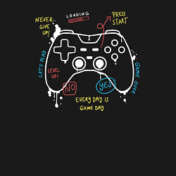 Свитшот хлопковый мужской Геймпад, цвет: черный — фото 2