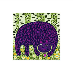 Свитшот хлопковый мужской Медведь в березовом лесу, цвет: белый — фото 2